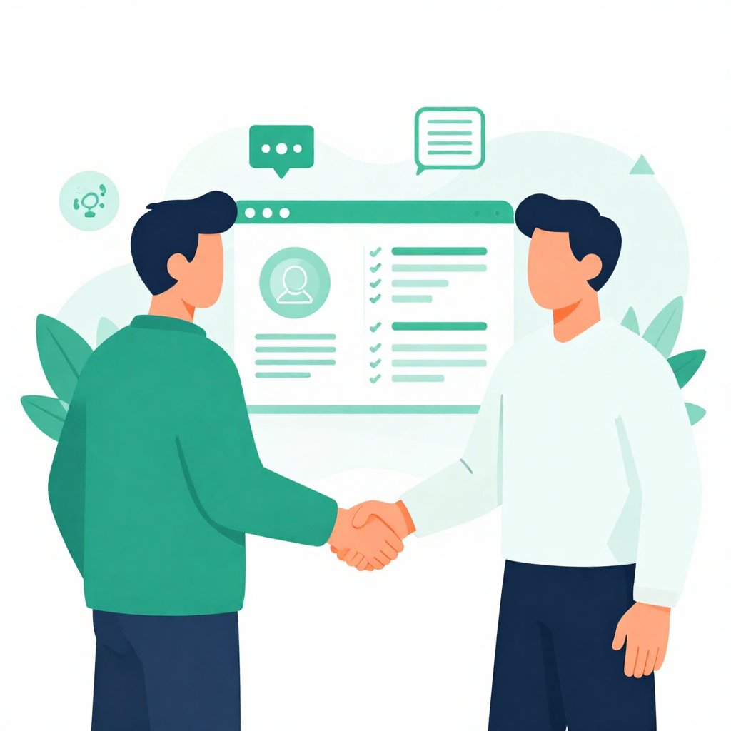 freepik modern corporate illustration showing client partn 8040