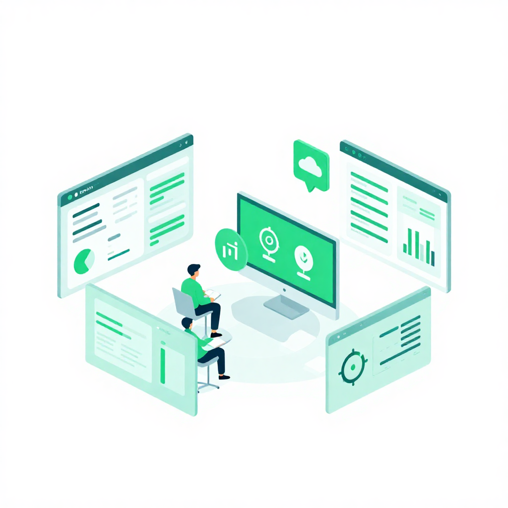 freepik modern saas illustration showing digital workflow 8042